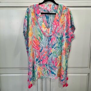 Lilly Pulitzer El Bravo Way cover up in Sparkling Sands
